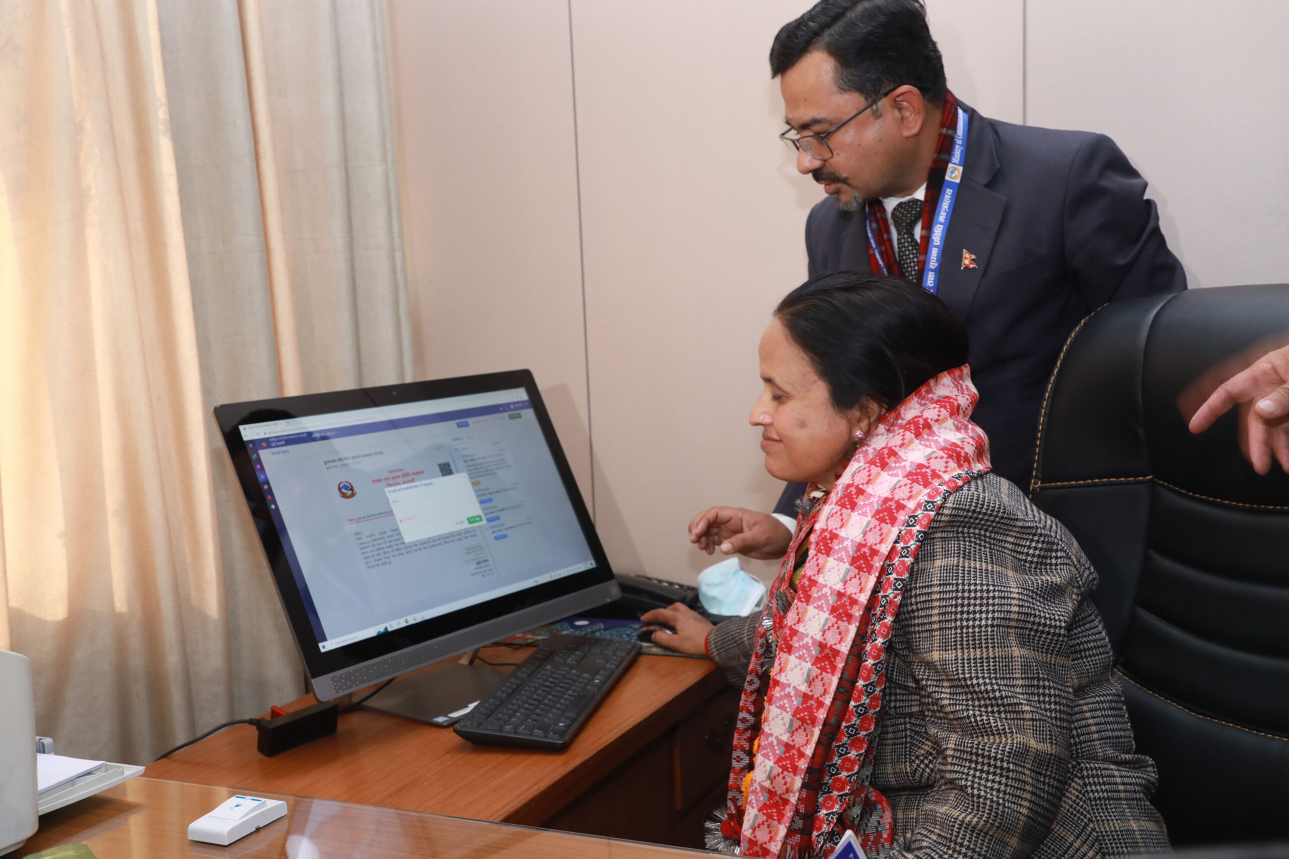 नवनियुक्त सञ्चार तथा सूचना प्रविधिमन्त्री रेखा शर्माले पद बहाली