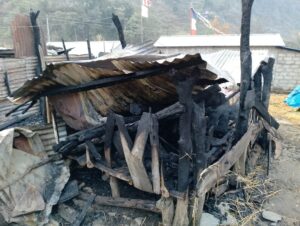 टहरा भित्र जिउँदै जलेर ९१ वर्षीया बृद्धाको निधन