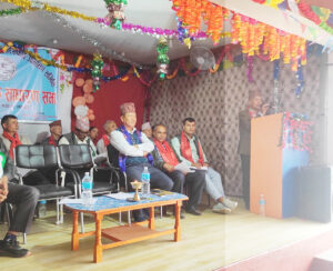 सुन्दरबजार खानेपानी तथा सरसफाई उपभोक्ता संस्थाको १२ औं वार्षिक साधारणसभामा मेयर कोइरालाको प्रमुख आतिथ्यता