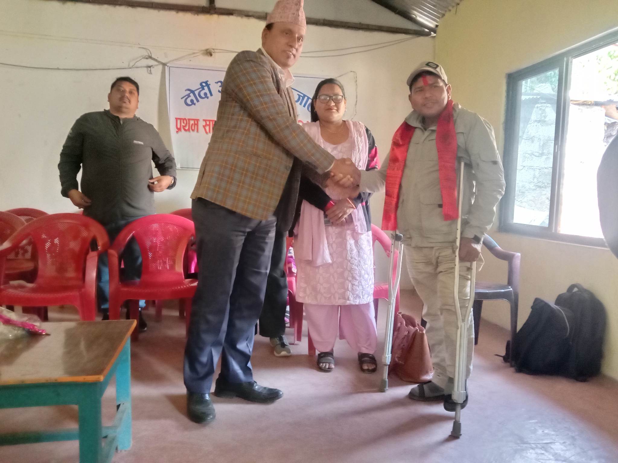 अपाङ्गता अधिकार कर्मी पौडेल सम्मानित