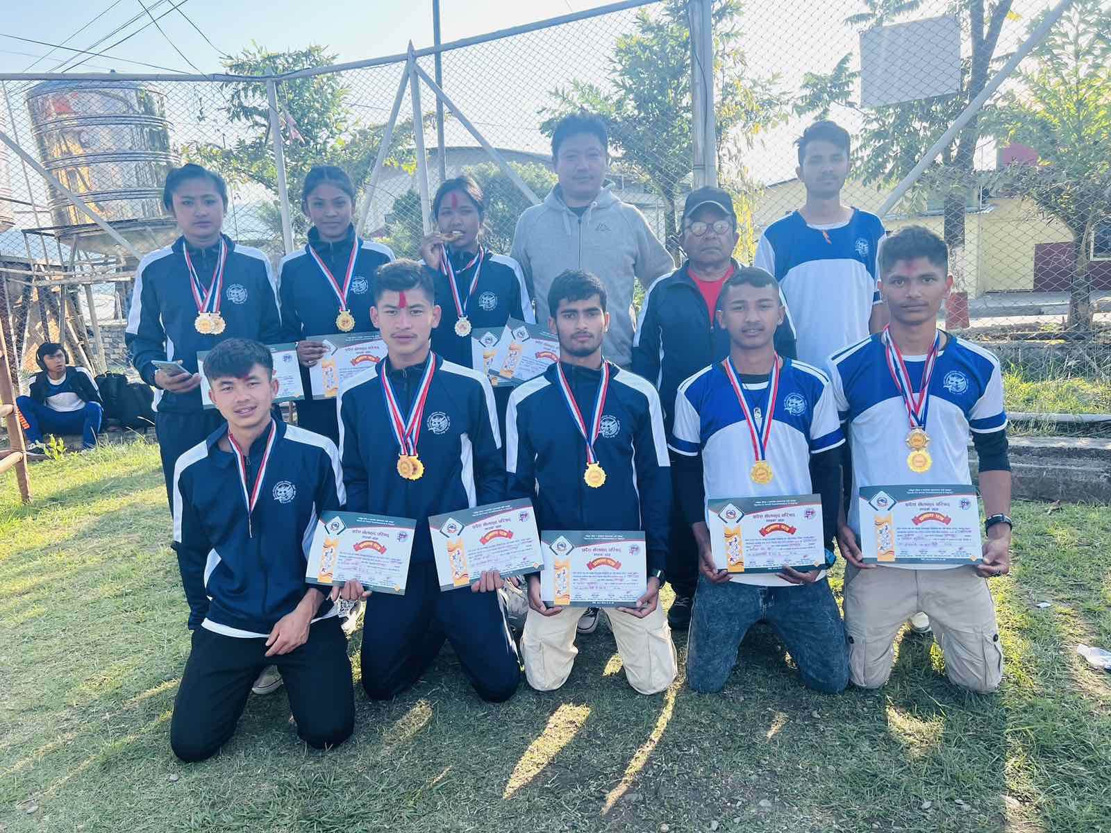गण्डकी प्रदेशस्तरीय राष्ट्रपति रनिङ शिल्डमा लमजुङलाई ६ स्वर्ण सहित १३ पदक
