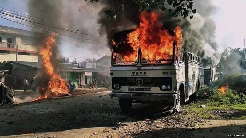 मणिपुर राज्यमा भड्कीदै जातीय हिंसा : ५२ जनाभन्दा बढीको मृत्यु