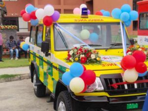 लमजुङका दुई पालिका दोर्दी र मध्यनेपालमा आयो नयाँ एम्बुलेन्स