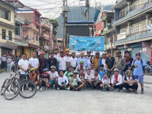 लमजुङमा ३८ किमि दुरीको कोरा साइकल च्यालेन्ज दौड सम्पन्न
