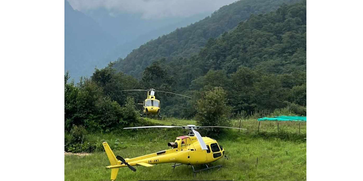 मनाङ एयर दुर्घटना : मौसमका कारण दुर्घटनास्थल पुग्न सकेनन् शव लिन गएका हेलिकप्टर