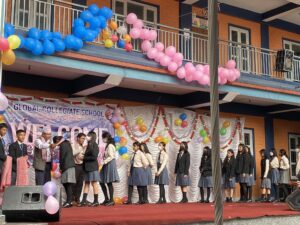 पोखराको ग्लोबल कलिजियटमा विद्यार्थी स्वागत