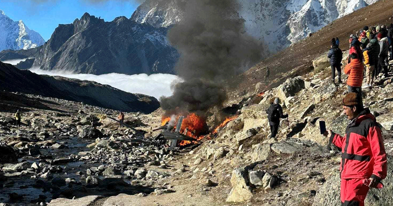 मनाङ एयरको हेलिकोप्टरका दुर्घटनामा घाइते पाइलट सेढाईंको मुत्यु