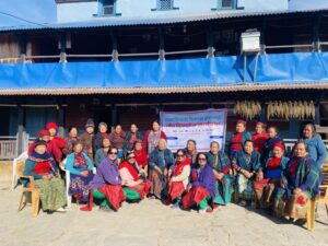 पांँच उद्यमी महिलालाई पुनः प्रयोग गर्न सकिने प्याड उद्योग स्थापनार्थ सीप र सामग्री सहयोग