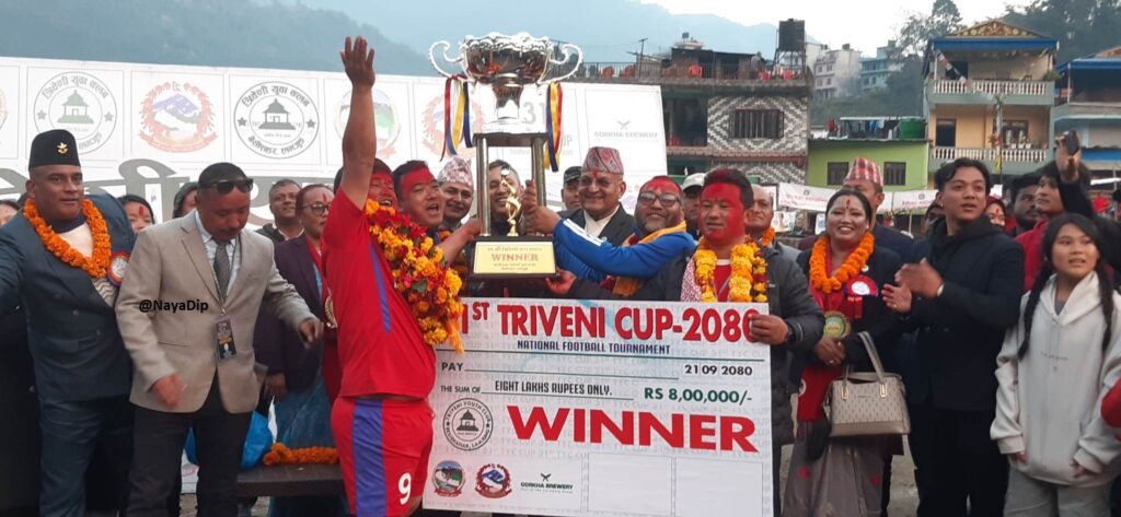 ३१ औं शृंखलामा गण्डकीकै दोस्रो ठूलो धनराशी पुरस्कारको बन्यो त्रिवेणी कप– २०८०