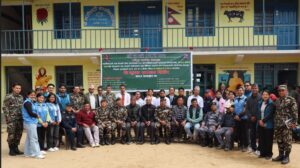 नेपाली सेनाद्वारा सञ्चालित निःशुल्क स्वास्थ्य शिविरमा ६८४ जना लाभान्वित