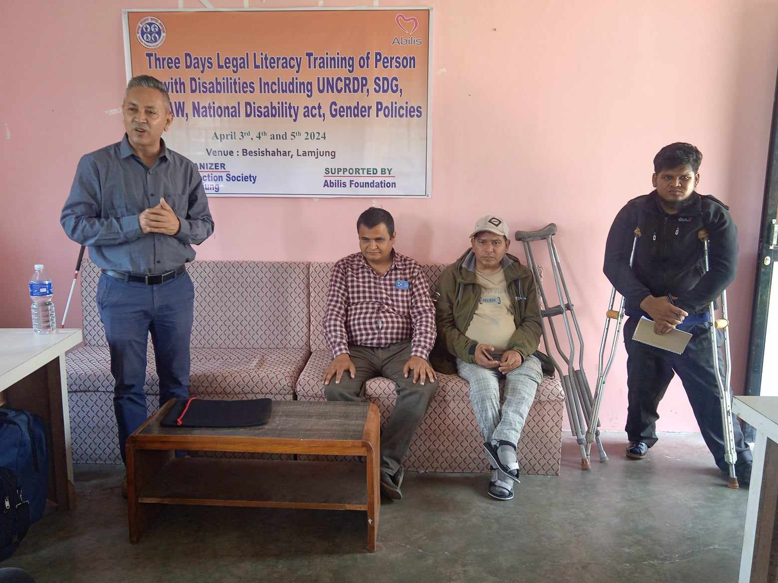 अपाङ्गता भएका व्यक्तिका लागि तीन दिने कानुनी साक्षरता  सुरु