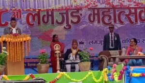 राष्ट्रपति रामचन्द्र पौडेलद्वारा आठौं लमजुङ महोत्सवका साथमा लमजुङ भ्रमणवर्ष– २०८१ को उघाटन