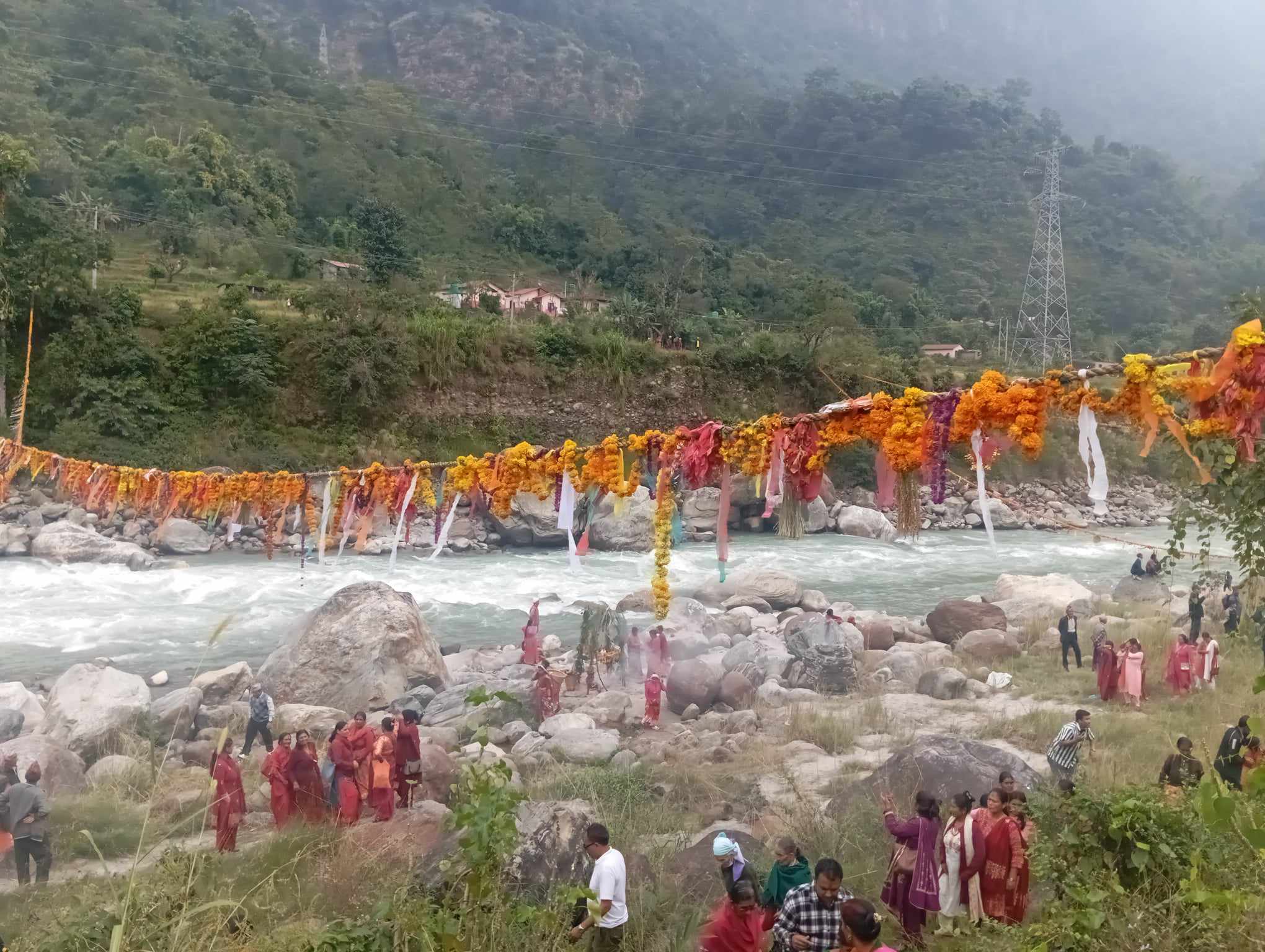 हरिबोधनी एकादशीका अवसरमा लमजुङका विभिन्न क्षेत्रमा २४ वटा फूलका डोली तारियो : फोटो फिचरसहित
