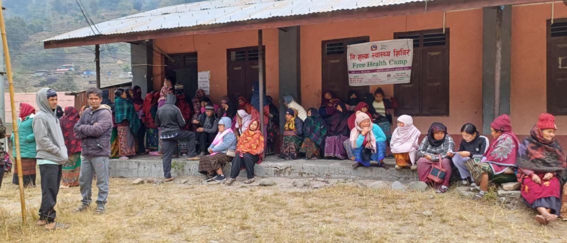 दोर्दीमा सञ्चालित निःशुल्क स्वास्थ्य शिविरमा ६९८ लाभान्तिव