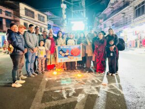 प्रथम शहीद लखन थापाको स्मृतिमा बेसीशहरमा दीप प्रज्वलन