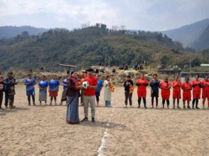 आयोजक र खेलाडी दुवै महिला बनेको फुटबल प्रतियोगितामा ढोडेनी आमा समूह विजयी
