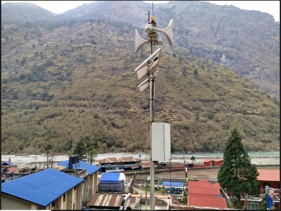 मनाङको ताल गाउँमा २६ लाखको लागतमा साइरन जडान