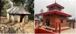 बाहुनडाँडा स्थित ऐतिहासिक देवी मन्दिरको पुनःनिर्माण, उद्घाटनको तयारी 