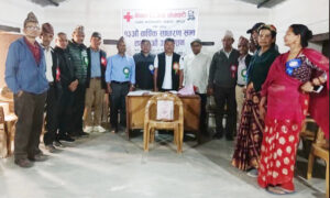रेडक्रस सोसाइटी माहोरियाकोट उपशाखाको अध्यक्षमा यमवहादुर थापा चयन