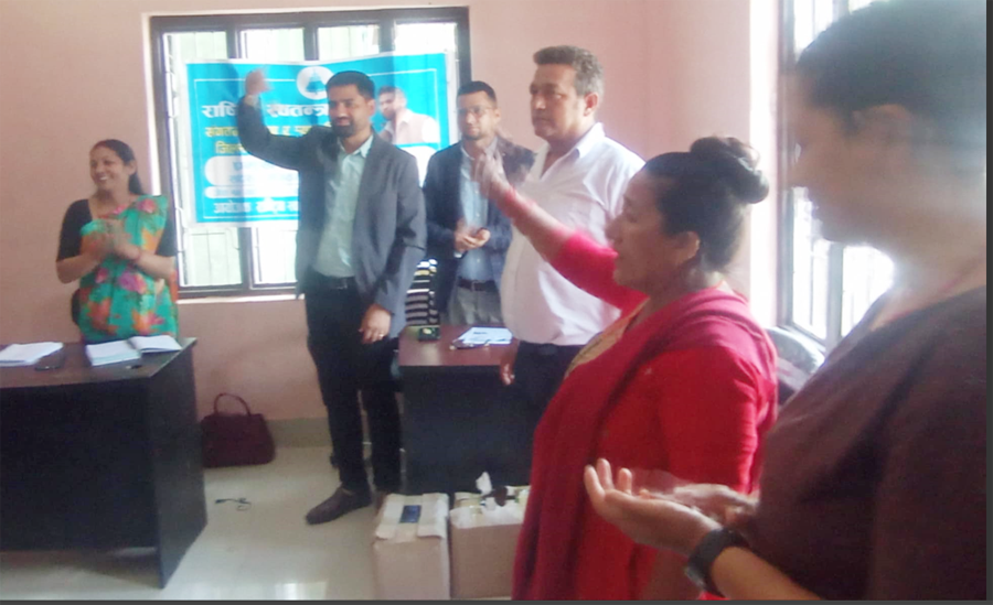 राष्ट्रिय स्वतन्त्र पार्टी चलयमान हुँदै, संगठन र र्याट विभाग गठन, फोटो फिचर सहित