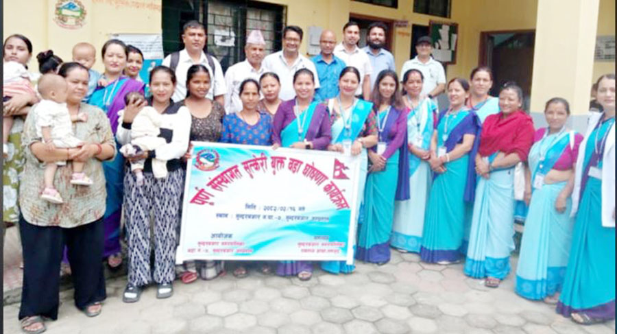 सुन्दरबजार नगरपालिका– ७ लाई पूर्ण संस्थागत सुत्केरीयुक्त वडा घोषणा