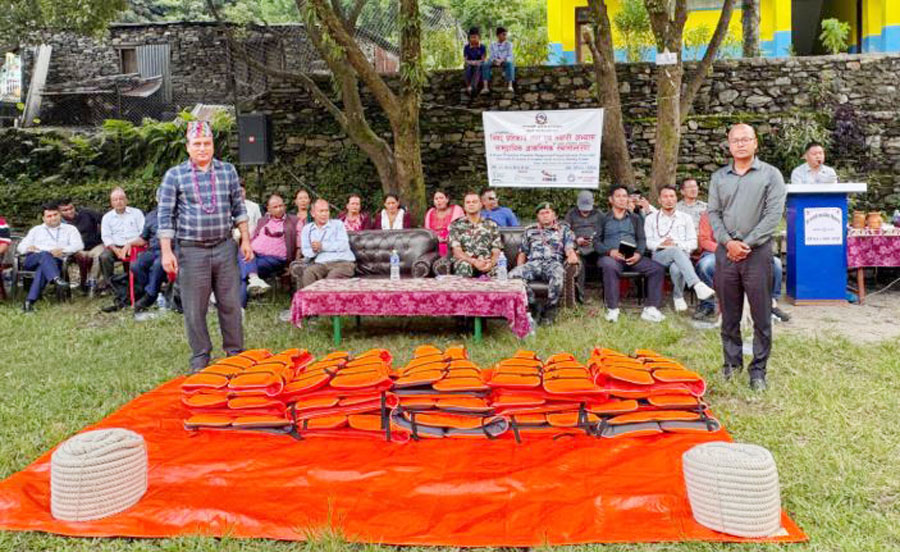 एचडिसिएसद्वारा हिलेबजारमा विपद प्रतिकार्य चार दिने प्रशिक्षणसहित नमुना अभ्यास