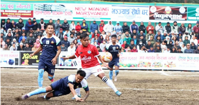 ३३ औं त्रिवेणीकप फुटबल प्रतियोगिता अन्तिम चरणतर्फ : साविक विजेता एपीएफ फाइनल प्रवेश