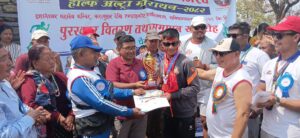 समिभञ्ज्याङमा  चैते दसैँको अवसरमा  हाफ अल्ट्रा म्याराथन सम्पन्न