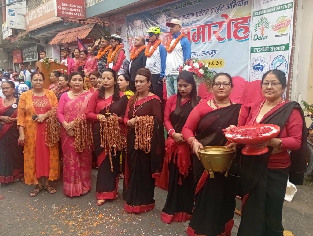 प्रथम टुर दी लमजुङ २०२६ लमजुङको उदघाटन : फोटो फिचर