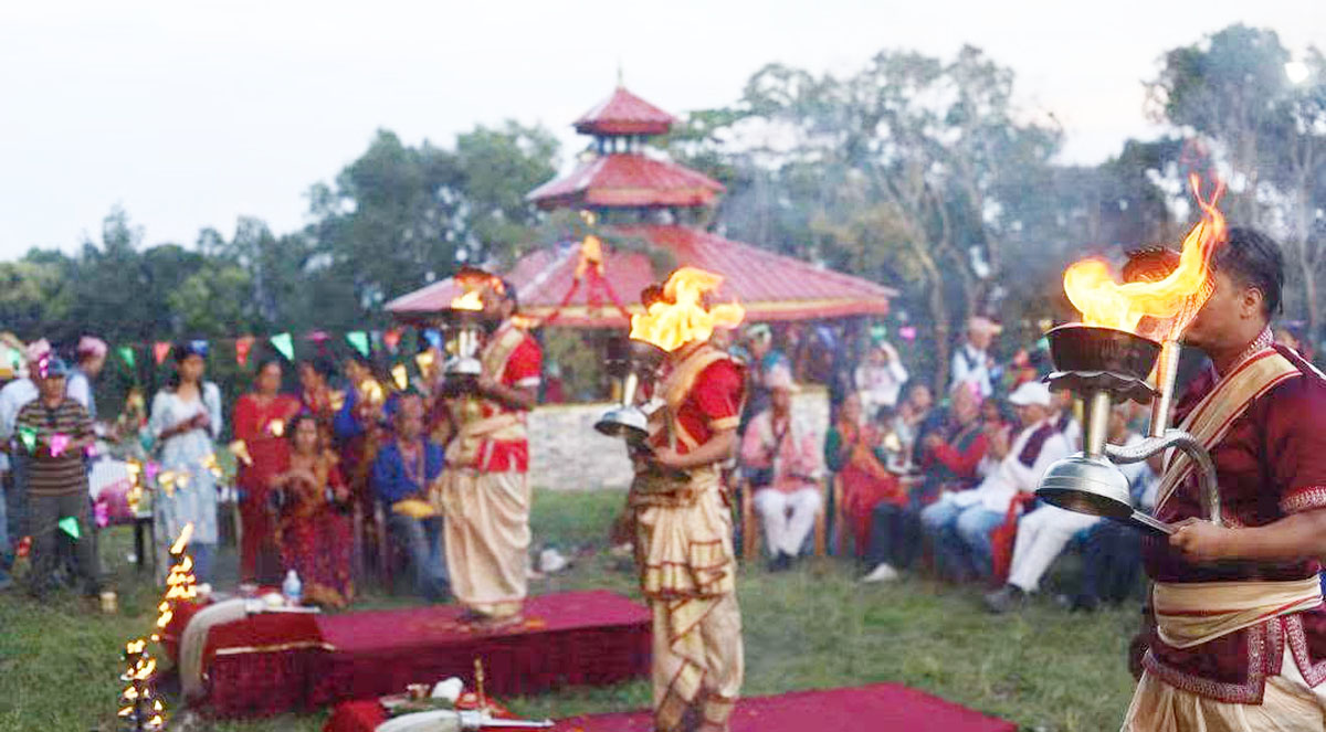 मालिका देवीको महाआरतीमा सर्बोदय सेवाश्रम धर्मनाथ धामको टोली सहभागी